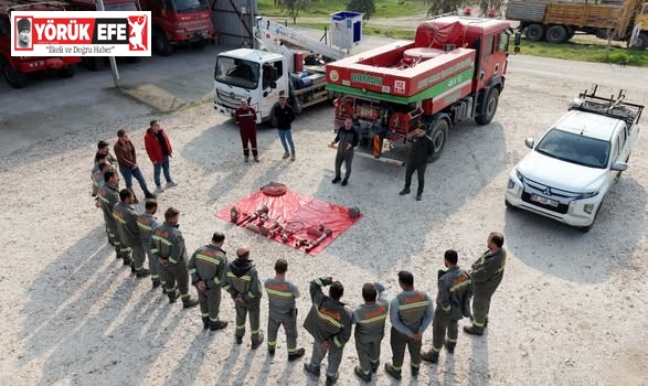 Çine’de elektrik dağıtım personeline orman yangını bilgilendirmesi