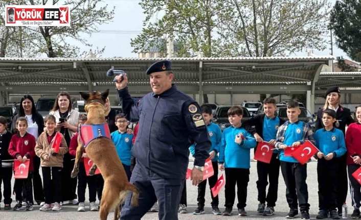 Jandarma ilkokul öğrencilerini ağırladı