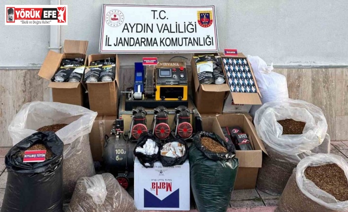 Köşk’te 1 milyon TL’lik kaçak sigara baskını