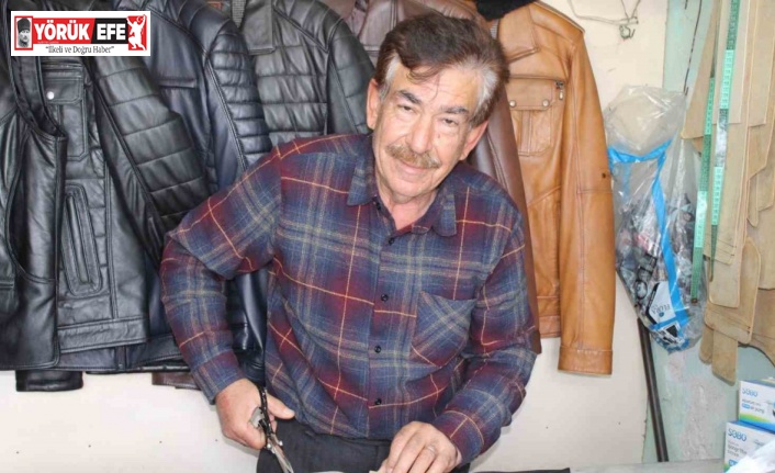 Topladığı ham deriler, elinde sanata dönüşüyor