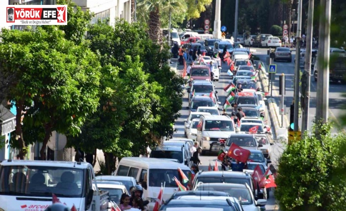 Aydın’da Gazze için konvoy düzenlendi