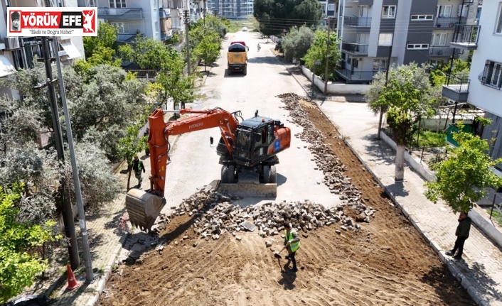 Başkan Çerçioğlu Efeler’in yollarını yenilemeyi sürdürüyor