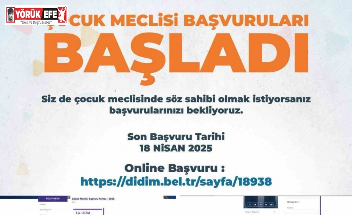 Didim Belediyesi’nin örnek projesi için başvurular başladı