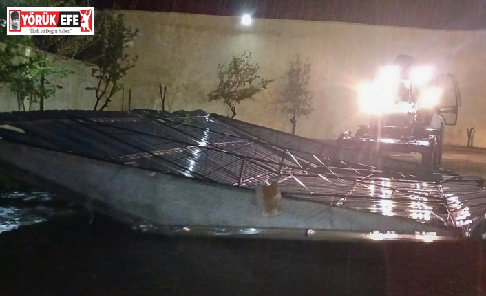 Efeler Belediyesi, fırtınanın izlerini siliyor