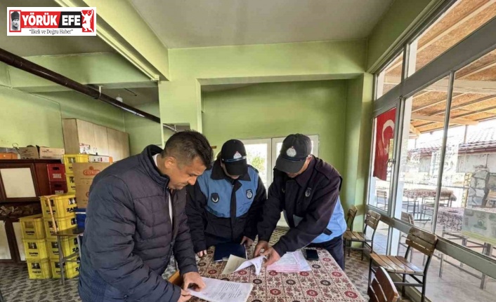 Karacasu’da zabıtalar denetledi