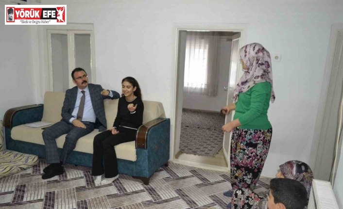 Kaymakam Ateş, öğrencilerin misafiri oldu