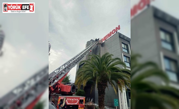 Oteldeki baca yangını büyümeden söndürüldü