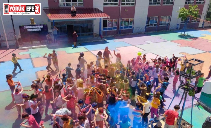 Akçaköy İlk-Ortaokulu’nca colourfest etkinliği yapıldı