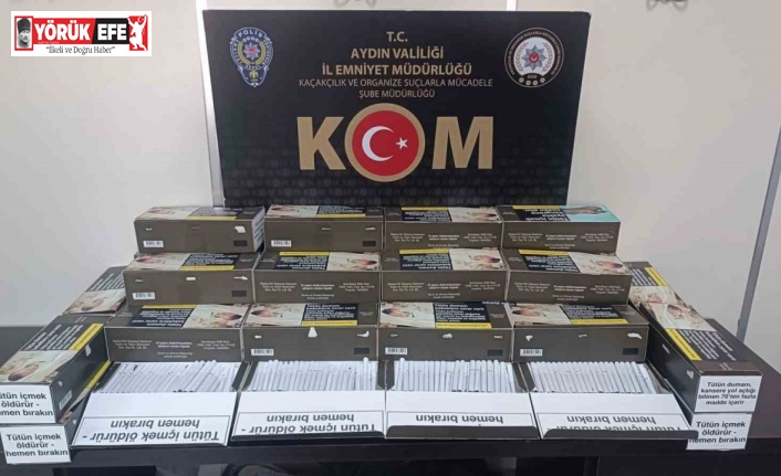 Aydın’da 9 bin 200 adet makaron ele geçirildi