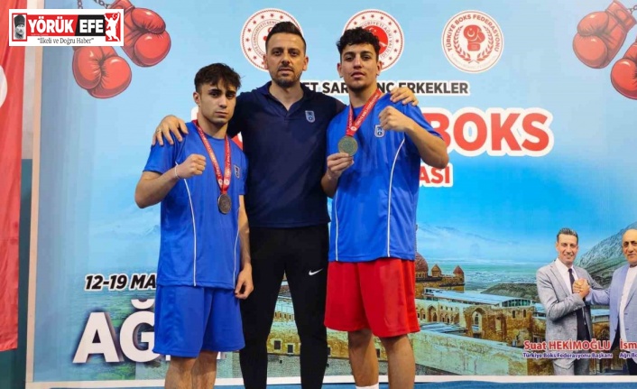 Aydınlı boksörlerden Türkiye şampiyonasında çifte madalya