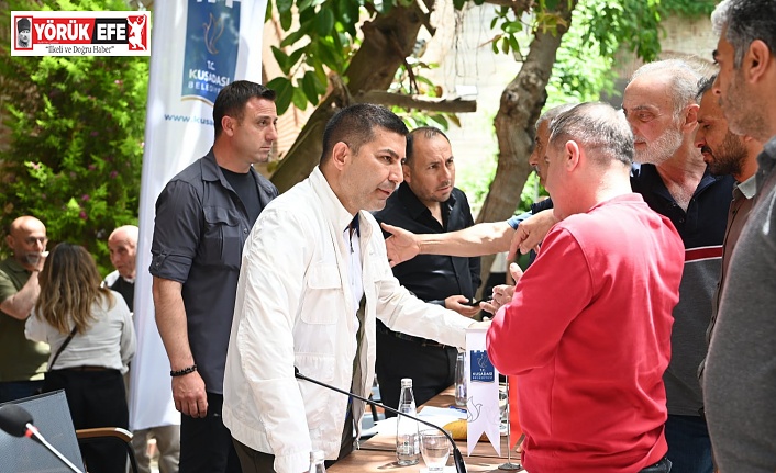 BAŞKAN ÖMER GÜNEL ÇARŞI ESNAFI İLE BULUŞTU