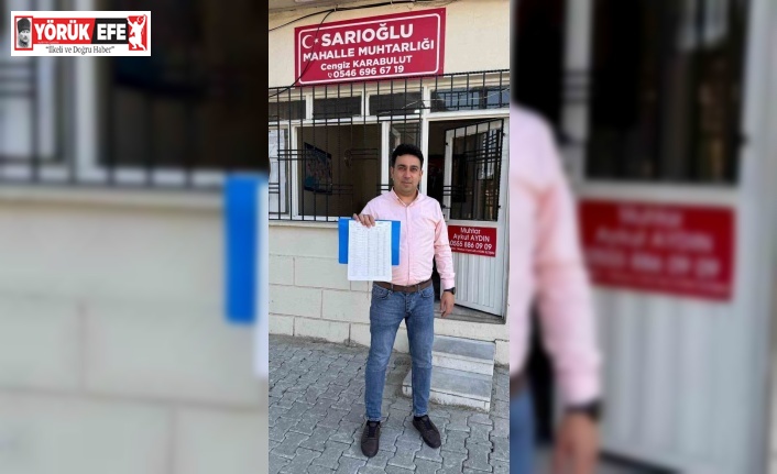 Çinede seçim var, Sarıoğlu Mahallesi muhtarını seçecek