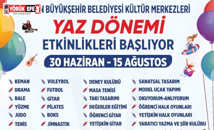 Başkan Çerçioğlu ile Aydınlı çocuklar yaz tatilinde eğlenirken öğrenecek