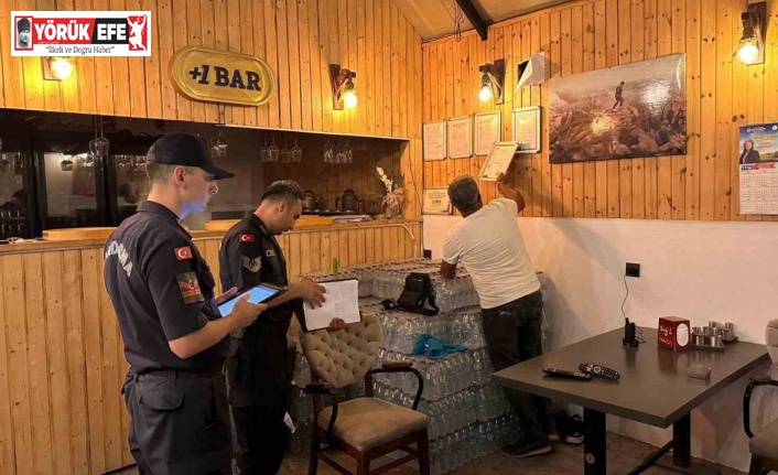 Didim’de jandarma ve belediyeden işletmelere sıkı denetim