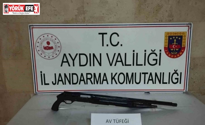 Germencik’te ruhsatsız av tüfeği ele geçirildi