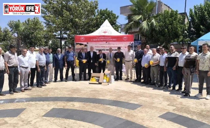 Köşkte Akdeniz Meyve Sineği Tuzağı dağıtım töreni yapıldı