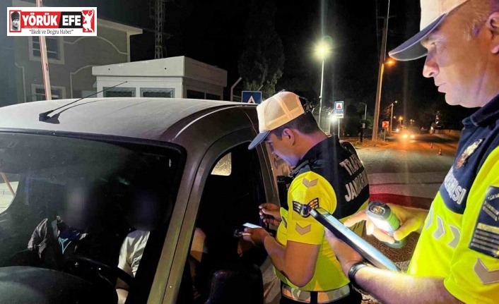 Aydın jandarmasından gece denetimi
