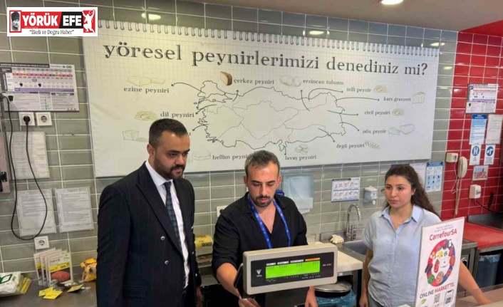 Aydın’da marketlerde tartı aletleri denetlendi