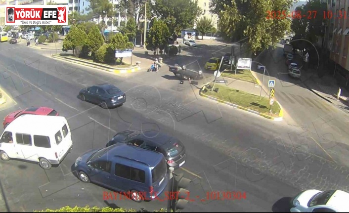 Aydın’daki kazanın görüntüleri kameraya yansıdı