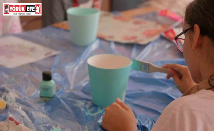 Aydınlı çocuklar sanatsal tasarımla tanışıyor
