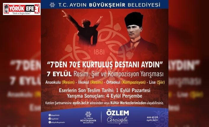 Başkan Çerçioğlu’ndan 7 Eylül temalı ödüllü yarışma