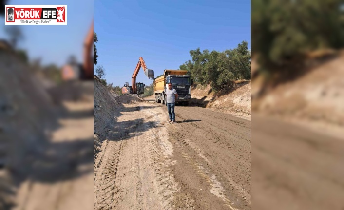 Bozdoğan’da yol çalışmaları sürüyor