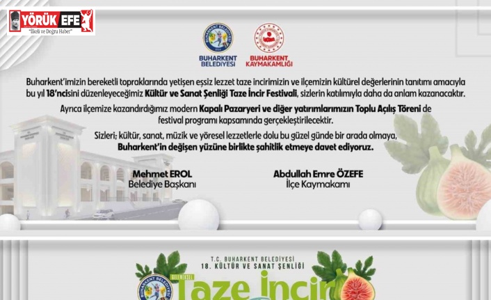 Buharkent’te 18. Taze İncir Festivali için geri sayım başladı