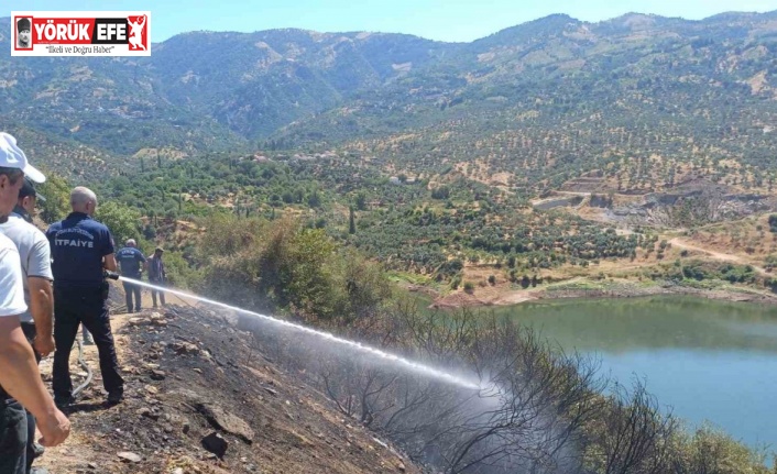 Dumanı gören bölgeye koştu, yangın kısa sürede söndürüldü