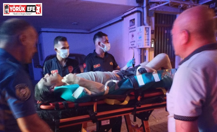 Evde düşen şahsın imdadına polis ve itfaiye ekipleri yetişti