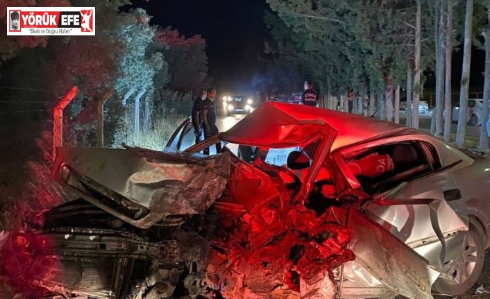 Hakimiyeti kaybolan otomobil hurdaya döndü: 1 ölü