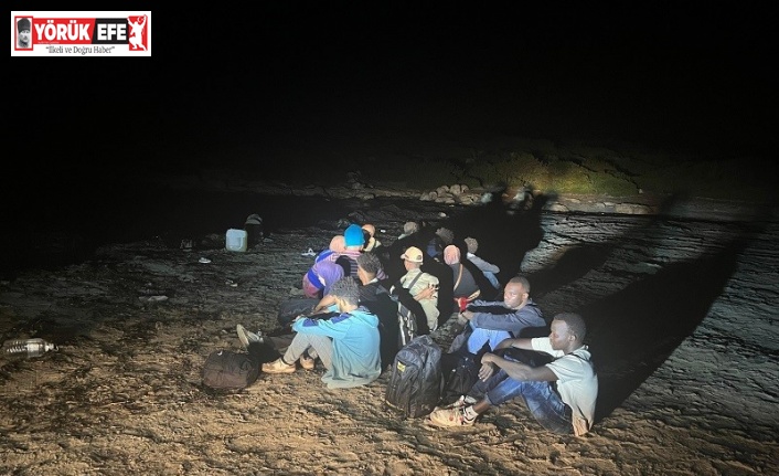 İHA tespit etti, 27 düzensiz göçmen yakalandı