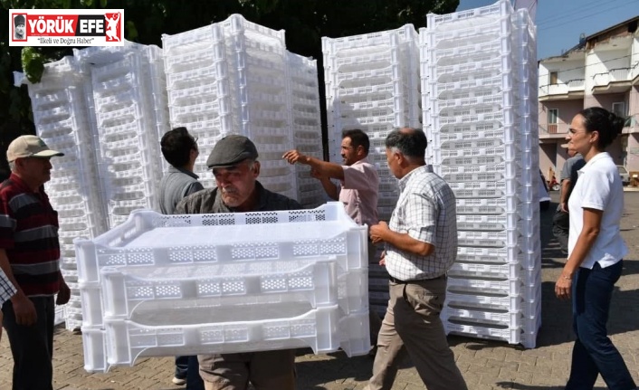 İncir üreticilerine kurutma kerevitleri dağıtıldı