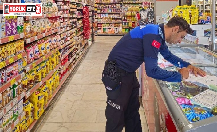 Köşk Belediyesi marketleri denetledi