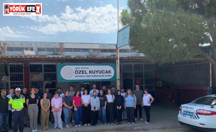 Kuyucak’ta 85 sürücü adayı trafik konusunda bilgilendirildi