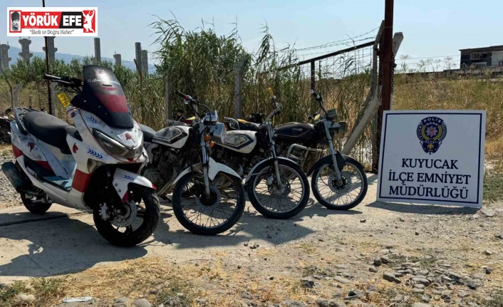 Kuyucak’ta motosiklet hırsızları tutuklandı