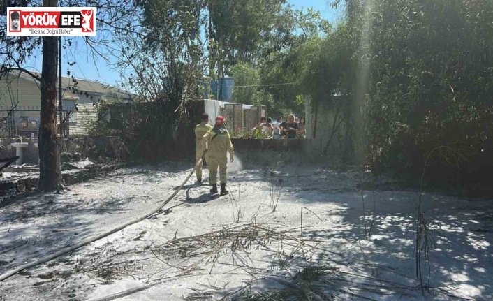 Marmaris Hisarönü’nde çıkan yangın kısa sürede söndürüldü