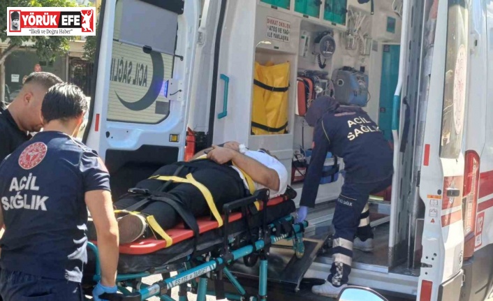 Otomobille motosiklet çarpıştı: 1 yaralı