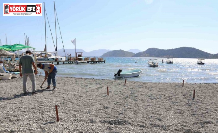Sezon bitti, Marmaris Belediyesi plajları düzenlemeye başladı
