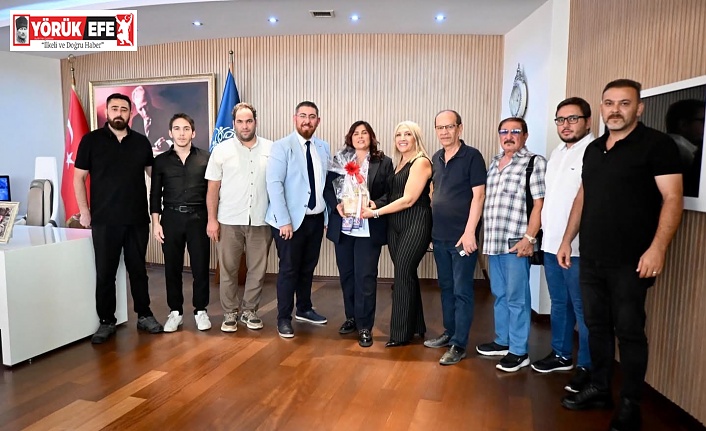 BAŞKAN ÇERÇİOĞLU’NA AYDIN BÜYÜKŞEHİR GAZETECİLER CEMİYETİ'NDEN ZİYARET