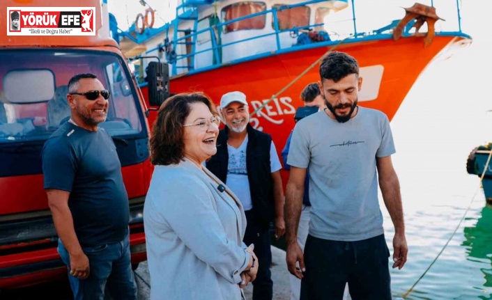 Başkan Gençay, avdan dönen balıkçıları karşıladı