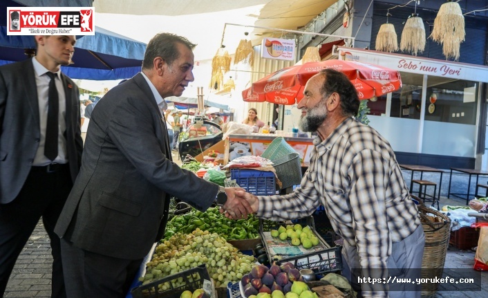 BAŞKAN YETİŞKİN SALI PAZARI’NDA VATANDAŞLARLA BULUŞTU