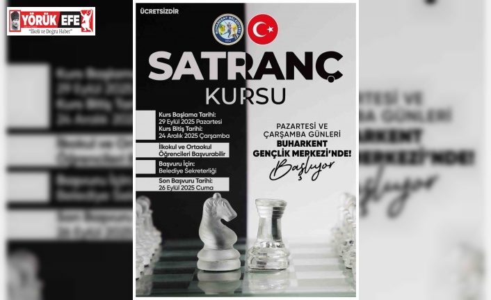 Buharkent’te satranç kursu başlıyor