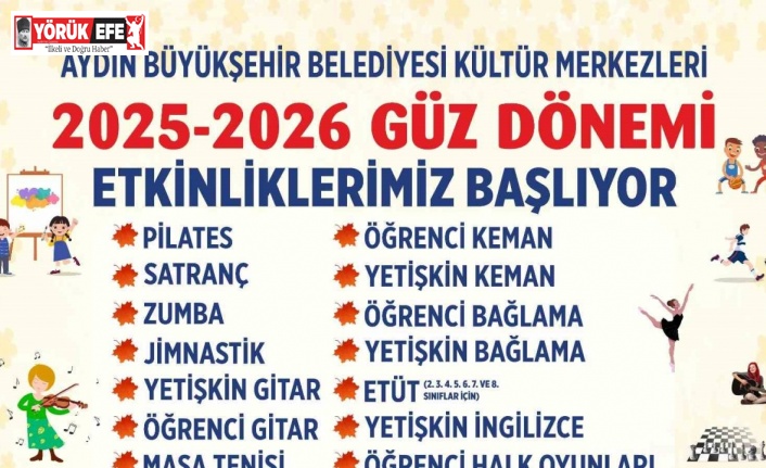 Büyükşehir’de Güz Dönemi Etkinlikleri kayıtları başladı