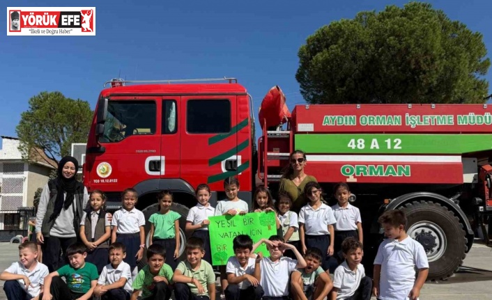 Çine’de öğrenciler orman yangınları hakkında bilgilendirildi