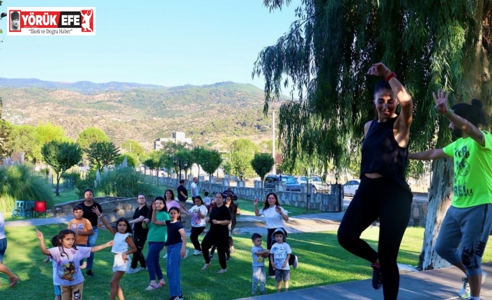 Çineli vatandaşlar güne zumba ile başladı