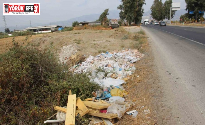 Duyarsız vatandaşlar yol kenarlarını çöplüğe çevirdi