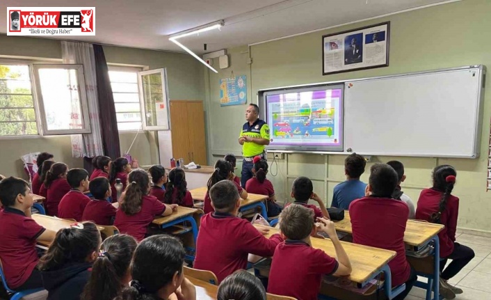 İlkokul öğrencilerine trafik eğitimi verildi
