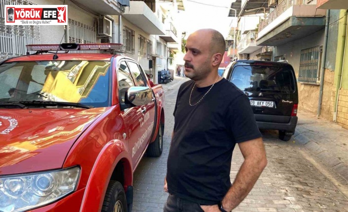 İzindeki itfaiyecinin meslek aşkı takdir topladı