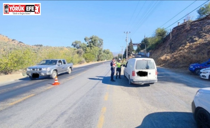 Köşk’te jandarmadan trafik denetimi