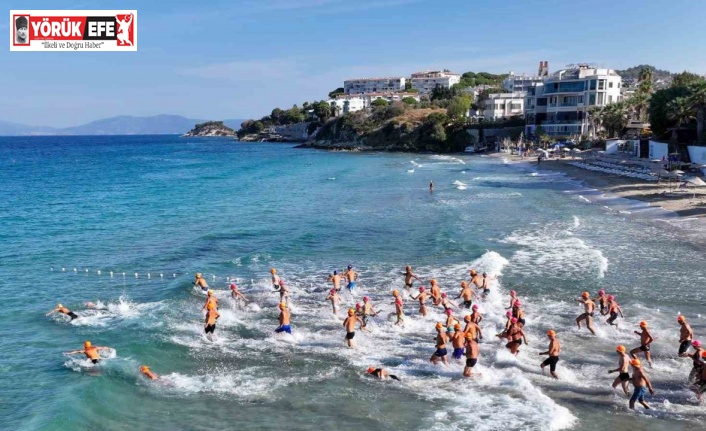Kuşadası’nda kulaçlar otizmli çocuklar için atıldı